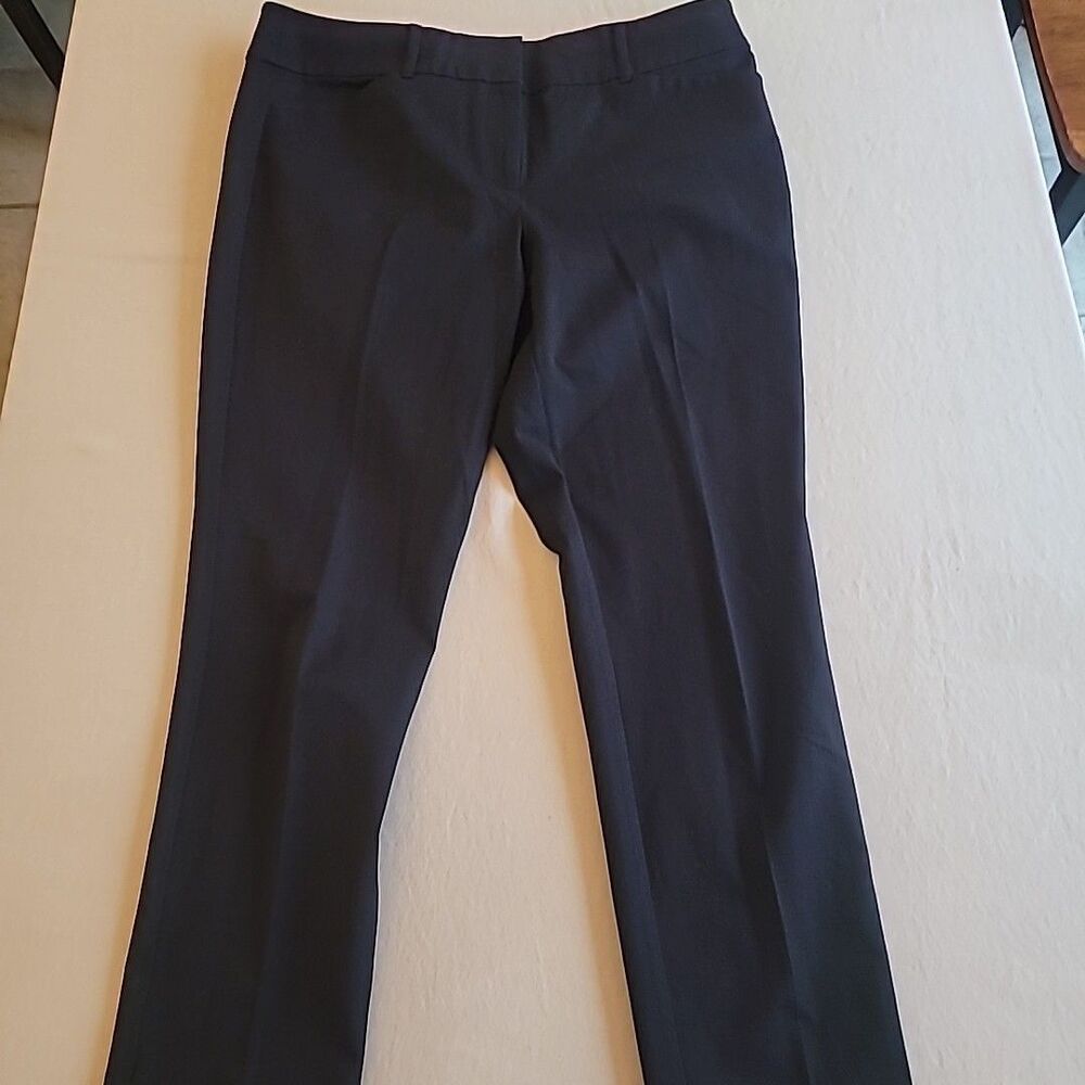 LOFT Outlet Sutton Skinny Ankle Black Stretch Womens Dress Pants Size 14